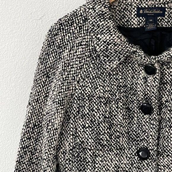 Brooks Brothers Petite Wool Mohair Tweed Jacket Mohair Jacket - Picture 4 of 15